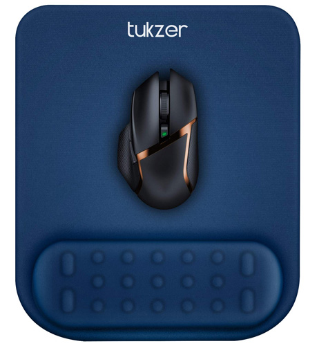 Tukzer Gel Mouse Pad Wrist Rest Memory-Foam Ergonomic Mousepad